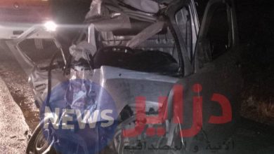 صورة 03 وفيات و جريح في حادث مرور بولاية البويرة .
