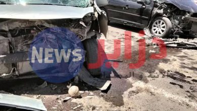 صورة البويرة 05 جرحى في حادث إصطدام بين سيارتين على مستوى بلدية ديرة.