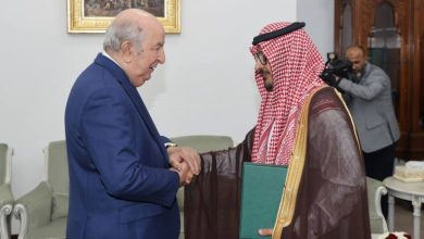 صورة رسالة سعودية للسيد عبد المجيد تبون
