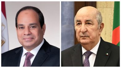 صورة اتصال هاتفي بين تبون والسيسي