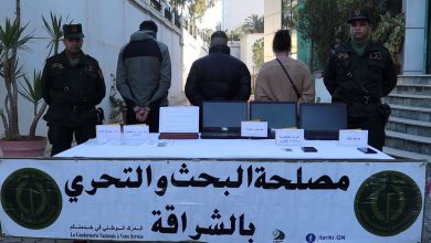 صورة تفكيك شبكة نصب رقمية